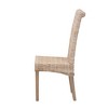 bali & pari Santiago Natural Rattan and Mango Wood Dining Chair Kubu Gray/Rustic Taupe - image 4 of 4