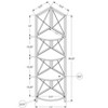 TOAOTBNBO 4 Tier Fan-shaped Storage Bookcase, Space-saving Tall Booksgelves with Metal Legs Office Narrow Display Book Shelf - 3 of 4
