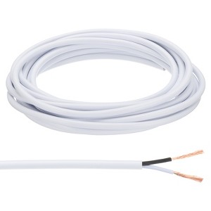 Unique Bargains Tinned Copper Insulated Heat Resistant PVC Covered 300V SVT Round Wire 18AWG - 1 of 4
