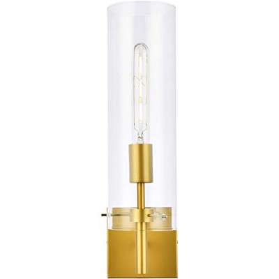 Elegant Lighting Savant 1 light brass wall sconce