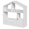 Toddler Wooden Bookshelf with Motion Sensor Light, Kids Toy Storage Organizer, Dollhouse-Style Bookcase for Playroom, Bedroom, and Nursery Use - 2 of 4