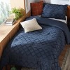 Bedsure | 3Pcs Comforter Bedding Set with Intricate Solid Embroidery - 2 of 4