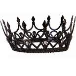 Forum Novelties Dark Royalty Black Queen Crown