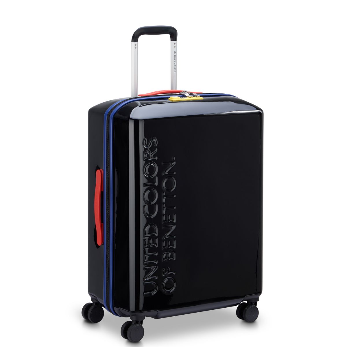 United Colors of Benetton x DELSEY PARIS Medium Checked 23" Hardside Spinner Suitcase - thumbnail 2