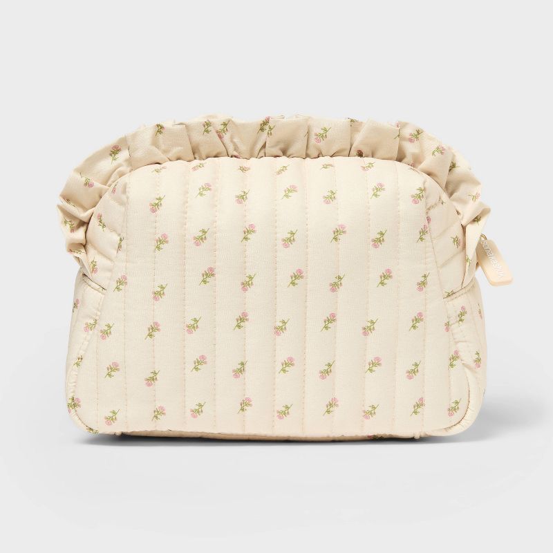 Sonia Kashuk™ Makeup Bag - Floral Cream with Ruffles