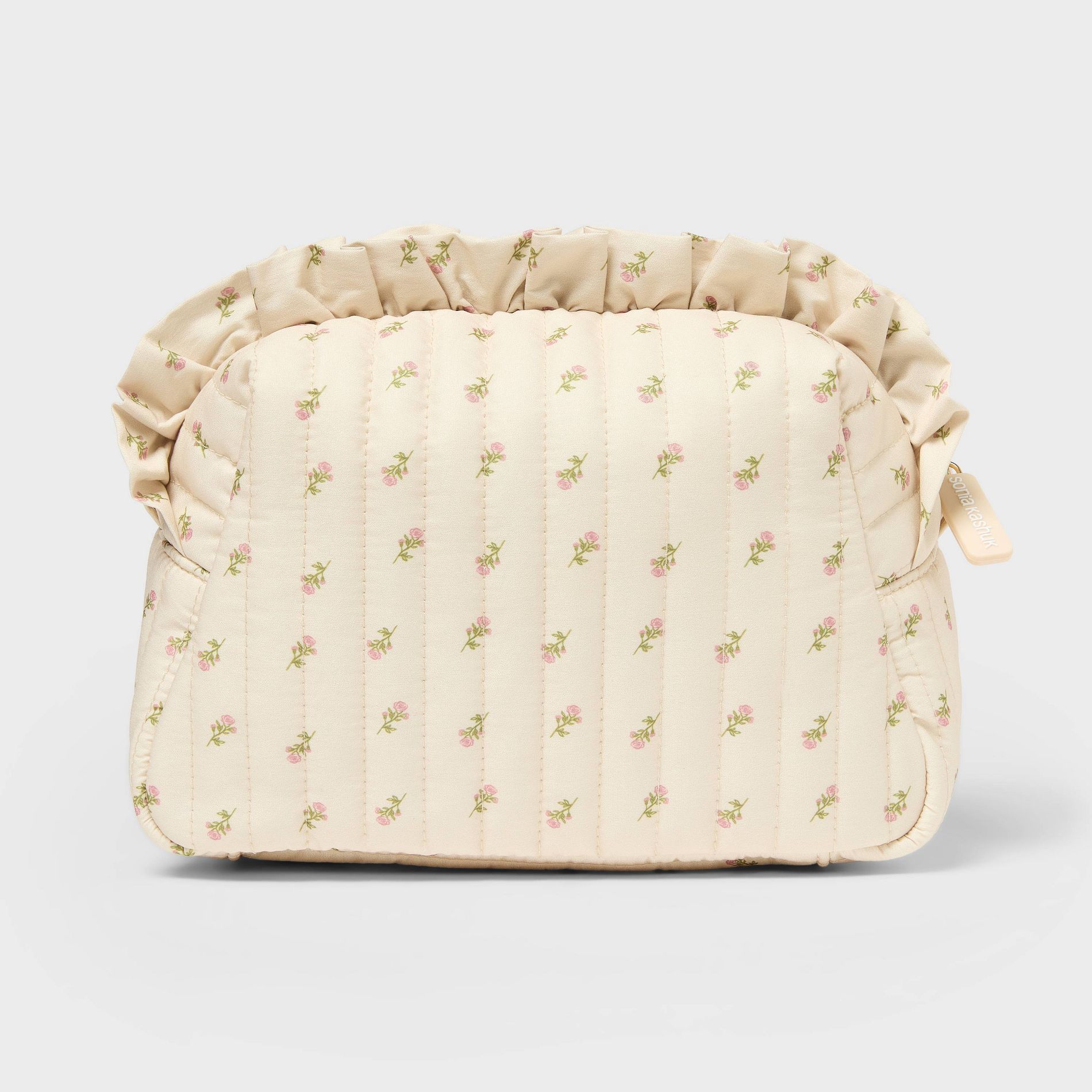 Sonia Kashuk™ Makeup Bag - Floral Cream with Ruffles