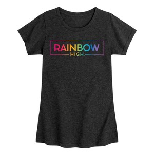 Girls' - Rainbow High - Gradient Logo Fitted Short Sleeve Graphic T-Shirt - 1 of 4
