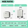 Luupatchy 20 inches Carry On Luggage and 14 inches Mini Cosmetic Cases Luggage Sets,with Expandable Spinner and TSA Lock Business for Men Women - 2 of 4