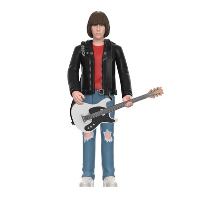 Super7 Ramones ReAction – Figura Di Johnny Ramone (9,5 Cm) – Action Figure Collezionabile Con Chitarra, Ispirata All'Icona Punk Rock