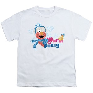 Boys' Sesame Street Warm And Fuzzy Holiday Elmo T-Shirt - 1 of 4