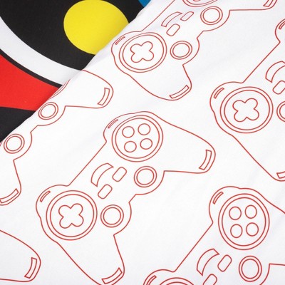 Black Reversible Twin Microfiber Kids' Comforter Set