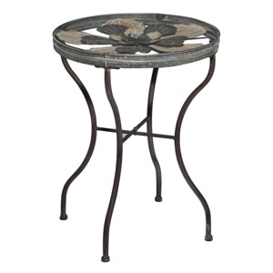 Farmhouse Metal Coffee Table Silver - Olivia & May - 1 of 4