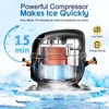 100 lbs/24H Commercial Ice Maker ¨C Stainless Steel Under-Counter/Freestanding Ice Machine with 100 lbs Storage - 2 of 4