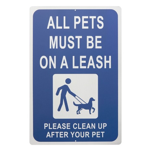 Please leash your clearance dog