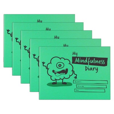 Silvine Little Monsters Mindfulness Diary, A5, 32 Pages, Green, 5-Pack ...