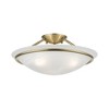 Livex Lighting Newburgh 3 - Light Semi-Flush Mount in  Antique Brass - 2 of 4