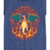 Girls' - Pokémon - Charizard Fire Ornamental Fitted Short Sleeve Graphic T-Shirt - 2 of 4