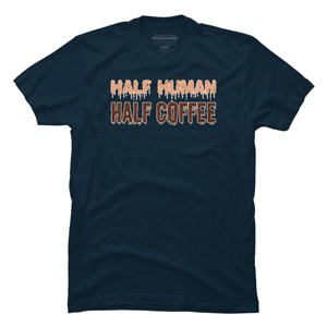 Men's Design By Humans Funny Halloween Costume For Coffee Addicts By TeeShirtMadness T-Shirt - 1 of 4