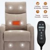 KTMBDW Rocker Swivel Recliner Chair, Manual Recliner Glider with Massage and Heat, Comfy Soft Fabric Living Room Reclining Sofa Chair - 2 of 4