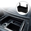 Unique Bargains Car Trash Can Portable Front Seats Trash Bin Black 1 Pc - 2 of 4