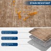 Washable Vintage Runner Rug for Kitchen Non-Slip Soft Carpet, Low Pile Traditional Accent Rug - 4 of 4