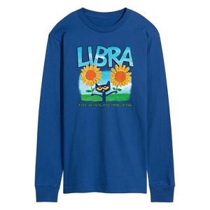 Men's - Pete the Cat - Libra Long Sleeve Graphic T-Shirt - 1 of 4