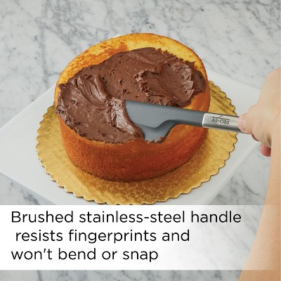 All-Clad 3-Piece Black Silicone and Stainless Steel Spatula Set