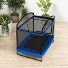 Belatt 4x6FT Rectangular Outdoor Trampoline with Safety Net – Black & Blue, for Kids and Adults - 4 of 4