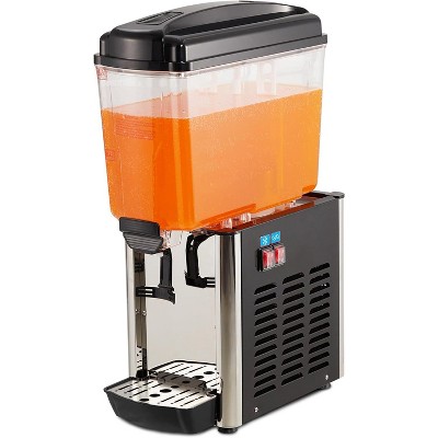 Acekool 4.8 Gallon Beverage Dispenser with Thermostat Control - Ideal for Home, Restaurants, and Parties, Stainless Steel & PC Construction