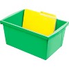 Storex Medium Classroom Storage Bin 16.75" x 11.87" x 8.28" Green (STX61485U06C) - 4 of 4