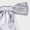 Girls' Satin Bow Barrette - art class™ Gray - 3 of 3