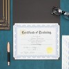 Sustainable Greetings 24 Pack Award Certificate Holder & Cover with Gold Stickers for Letter Size Documents, Files & Graduation Diploma, Black - 2 of 4