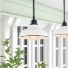 12.25" 1-Light Jasper Farmhouse Industrial Iron LED Pendant - JONATHAN Y - 2 of 4