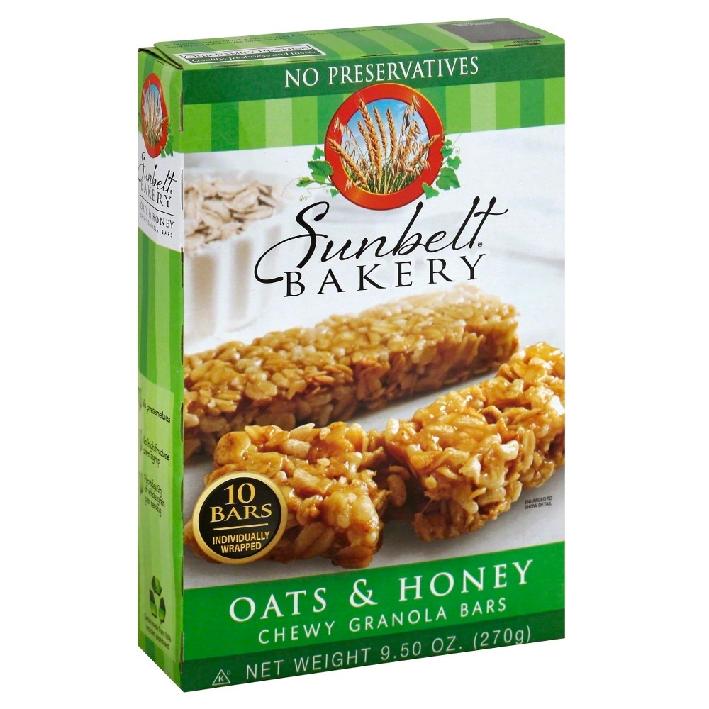 UPC 024300031076 - Sunbelt Bakery Oats & Honey Granola Bars 10ct