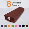 Sol Living Yoga Bolster Pillow with Removable Cover Rectangle - 3 of 4