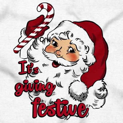 Christmas Santa Its Giving Festive Hoodie Sweatshirt Women Men Brisco Brands