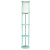 62.5" Round Modern Shelf Etagere Organizer Storage Floor Lamp with 2 USB Charging Ports and 1 Charging Outlet - Simple Designs - image 2 of 4