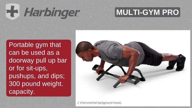 Harbinger Multi-Gym Pro pull-Up Bar, 2 of 6, play video