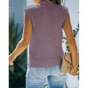Clearlove Women's Mock Neck Knit Sweater Vest Sleeveless Casual Trendy Summer Ribbed Pullover Tank Tops - 4 of 4