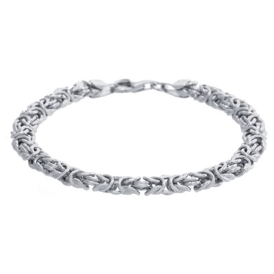 Women's Sterling Silver Byzantine Chain 