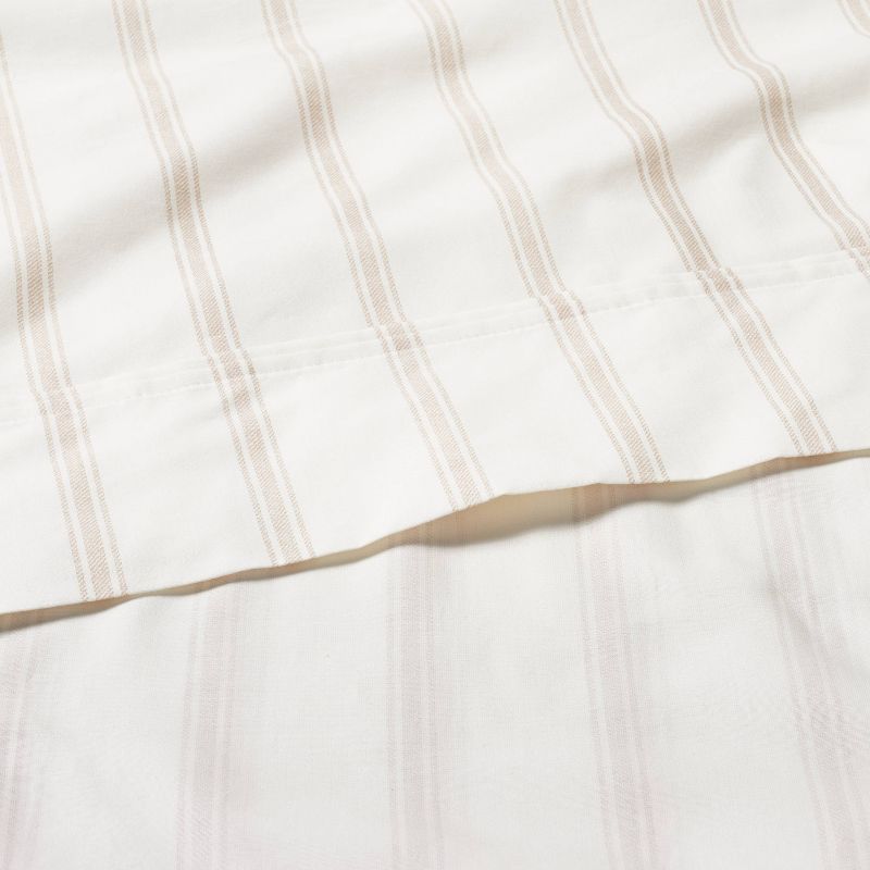 Cotton Percale Tick Stripe Sheet Set - Hearth & Hand™ with Magnolia, 3 of 4