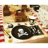 Juvale 144 Piece Skull Birthday Party Supplies, Serves 24 Pirate Plates, Napkins, Cups & Cutlery, Skeleton Birthday Decorations - 4 of 4