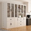 FUFU&GAGA Large Combo Storage Cabinet Glass Door Display Cabinet Combined Cabinet Organiser - 2 of 4