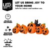 Joyfy 10 FT Long Halloween Inflatables Outdoor Decorations, 8 Pcs Inflatable Pumpkin with Black Cat for Halloween Party Yard Lawn Outdoor Decorations - 2 of 4