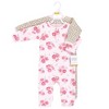 Hudson Baby Infant Girl Premium Quilted Coveralls, Blush Rose Leopard - image 2 of 4