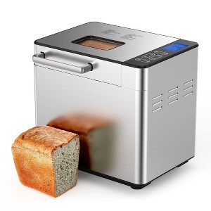 EUHOMY Bread Maker Machine, 2LB Breadmaker with 13 Programs, Customizable Crust & Sizes - 1 of 4