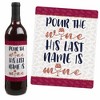 Big Dot of Happiness Vino Before Vows - Winery Bridal Shower or Bachelorette Party Decorations for Women & Men - Wine Bottle Label Stickers - Set of 4 - 3 of 4