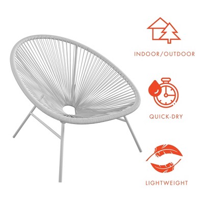 CosmoLiving Avo XL Light Gray Outdoor Lounge Chair Duo