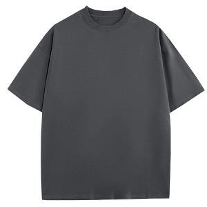 Blu Rock Men's Oversized Heavyweight Cotton Crew Neck Short Sleeve Tee Loose Fit Tops - 1 of 2