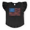 The Juniper Shop American Bow Flag Coquette Flutter Sleeve Tee - 2 of 4